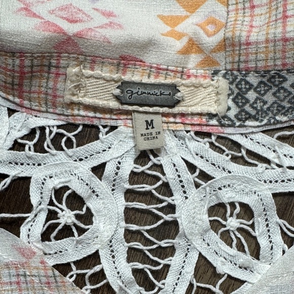 Buckle/Gimmicks Patchwork Blouse M - Picture 10 of 14